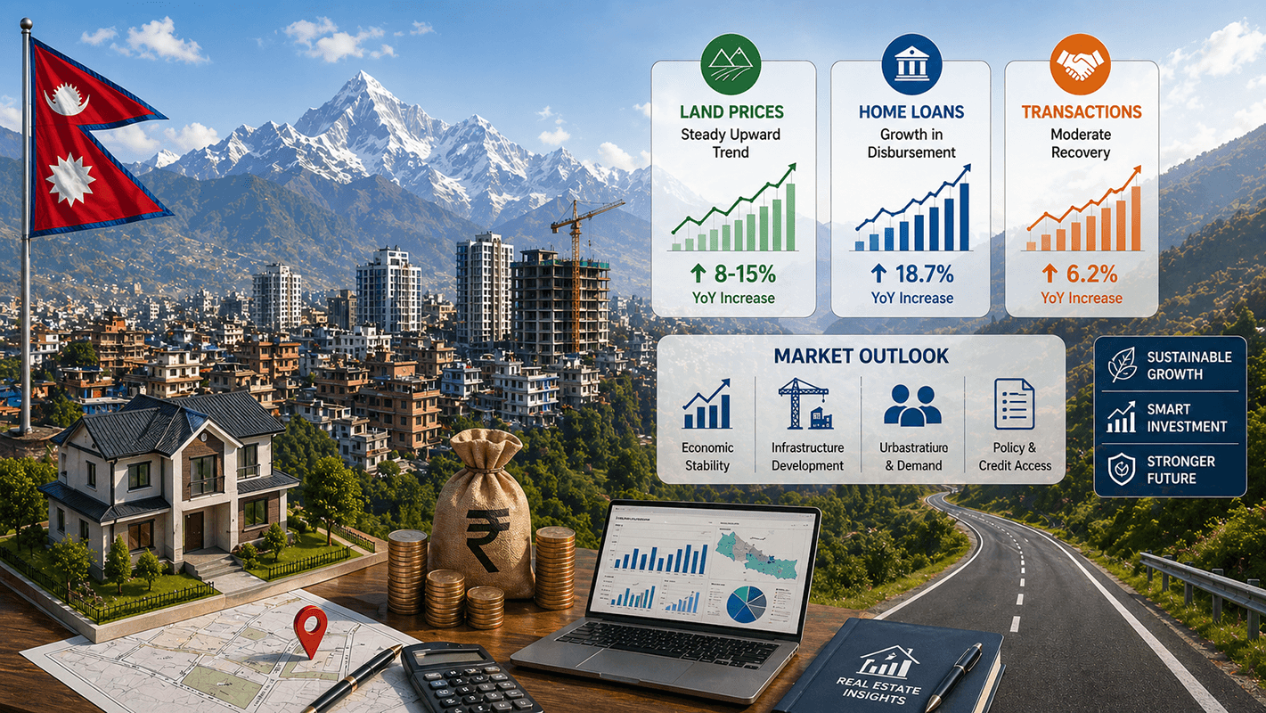 Nepal Real Estate Market Analysis 2081/82: Transaction Trends, Loan Growth, and Provincial Insights from the NRB Report
