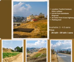 Land for sale at Taukhel Godawari, Kitini, Lalitpur Nepal. : Land for Sale in Taukhel, Lalitpur-image-2