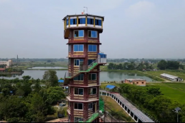 एक करोडको निजी लगानीमा बनेको नौ’तले भ्यूटावर