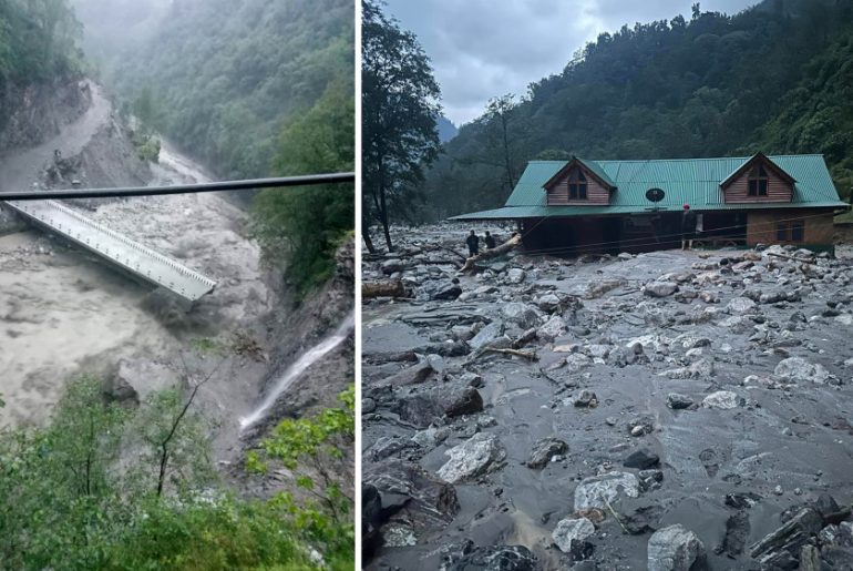 वर्षाका कारण ताप्लेजुङमा २९ परिवार पहिरोको जोखिममा