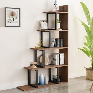 book shelf in corner