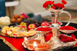 dashain tika table decor